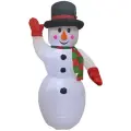 Надувная фигура Снеговик 180см, led подсветка, уличная 3d, FQ02095