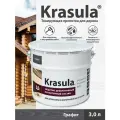 Тонирующая пропитка для дерева Krasula/3л/Графит, защитно-декоративный состав для древесины Красула