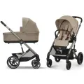Коляска 2 в 1 Cybex Balios S Lux TPE Almond Beige с дождевиком 524002453