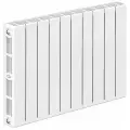 Радиатор биметаллический Rifar SUPReMO 500, 08 секций, боковое подключение, цвет белый