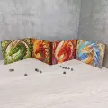 Ширма мастера днд А4 Драконы. Витраж для DnD, dungeons and dragons