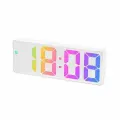 Часы настольные RGB (будильник, температура, дата) Орбита OT-CLT12 Белые