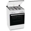 Плита комбинированная Gorenje GK6A20WF белый, газовых конфорок 4, духовка: электрическая, объем духовки 65л