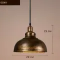Светильник потолочный подвесной Лофт включая светодиодный источник света, теплый свет [D5001 -29 см] Внутри и снаружи цвета ржавчины