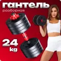 Гантель разборная Атлант 24кг 1 шт