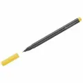 Ручка капиллярная Faber-Castell Grip Finepen 0.4 мм, желтая, трехгранная (151607)