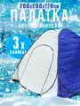 Палатка зимняя для рыбалки 2.0м*2.0м*1.7м (3 слойная, термостежка)