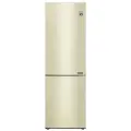 Холодильник двухкамерный LG GA-B509CECL, 419 л, внешнее покрытие металл, No Frost, дисплей, бежевый,