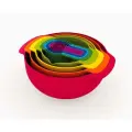 Набор мисок Joseph Joseph Nest 9 Plus, 9 предметов, красный