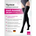 Чулки с силик. рез. DUOMED (AG-62-71 см) 2 класс DC251, черн. p.M
