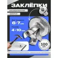 100шт Заклепки 4х10 ударные расширительные забивные под молоток