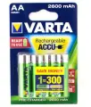 Аккумулятор VARTA Ready 2 Use (предзаряженный) AA, 1.2 В, 2600 мАч, NiMH, 4 шт. в блистере