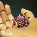 Мини-Пинки демон металлическая коллекционная фигурка в росписи Дум / Mini-Pinky Demon DOOM Eternal