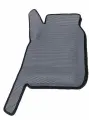 Водительский ковер с бортами 3D EVA для УАЗ Патриот / UAZ Patriot (2016-2024) Цвет Серый / Чёрный