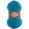 Пряжа для вязания ALIZE 'SUPERLANA MIDI' 100гр. 170м (25% Шерсть - 75% Акрил) (484 бирюзовый), 5 мотков