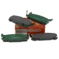Колодки тормозные дисковые задние PF5487 Nisshinbo; OEM N0Y9-26-43Z; Mazda Roadster NB6C