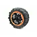 Колесо в сборе для Remo Hobby RH8035/36 (левое красное), 1шт, P3978O-L