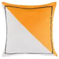 Moroshka Декоративная подушка Don`t cross 40x40 см, на молнии, цвет белый оранжевый серый 919-201-03