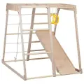 Спортивный игровой комплекс для детей (без гимнастического мата) с двусторонней горкой
