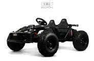 Детский электромобиль RiverToys A999AA двухместный черный карбон