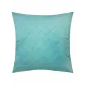 Наволочка - чехол для декоративной подушки на молнии  Бархат АртДеко Бирюза  45 х 45 см, голубой