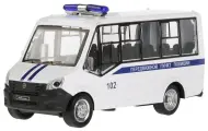 Модель Инерционная Технопарк ГАЗель NEXT Полиция (14см, металл, свет, звук, открываются двери, в коробке)