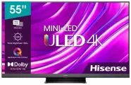 Телевизор Hisense 55U8HQ, диагональ 55, разрешение 4K, частота обновления 120Гц, ОС VIDAA