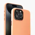 Премиальный чехол из софт-тач силикона с MagSafe для iPhone 15 Pro, Оранжевый