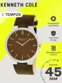 Наручные часы KENNETH COLE, коричневый