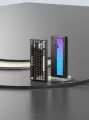 WOB Игровая клавиатура беспроводная Rainy75 Pro Black, RGB, CocoaSwitches, Anodized, Английская раскладка, чёрный