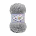 Пряжа ALIZE SEKERIM BEBE, серый - 344, 100% акрил, 5 мотков, 100 г, 320 м.