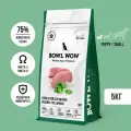 Корм сухой BOWL WOW супер премиум с индейкой, рисом и шпинатом для щенков мелких пород полнорационный, натуральный с высоким содержанием белка для суставов и иммунитета, 5 кг