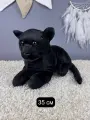 Мягкая игрушка Черная Пантера, реалистичная, искусственная, 35см