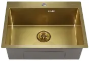 Мойка кухонная врезная MELANA серия ProfLine (D6045HG) PVD-золото