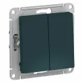 Systeme Electric AtlasDesign Изумруд Переключатель 2-клавишный сх.6, 10АХ, механизм, ATN000865