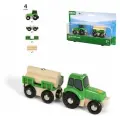 BRIO Трактор с бревнами для деревянной железной дороги, подарок на день рождения