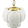 Баночка H12xD16 см, керамика белая, бронза Migliore OLIVIA 17418