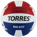 Волейбольный мяч TORRES BM850, V42325, клееный, 18 панелей, р. 5, PU