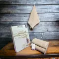 Набор полотенец Maison dor NEW FLORA(3 шт: 30*50, 50*100, 70*140) бежевый
