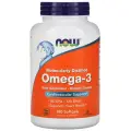 Рыбий жир NOW Omega-3, кишечно-растворимые капсулы, без запаха, 1000 mg, 180 штук