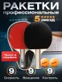 Ракетки для настольного тенниса / Набор 5* в чехле (2 ракетки, 2 мяча)