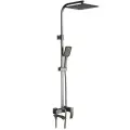 Душевая система со смесителем и тропическим душем GAPPO Jacob G2407-9 оружейная сталь