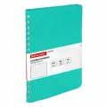 Бизнес-тетрадь А5 Brauberg Office PRO, 80 листов, гибкая, под кожу, гребень, бирюзовая (111043), 3шт.