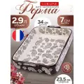 Форма для запекания Loraine 31111, керамика, прямоугольная, 34x6.5x29.5 см