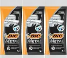 BIC Бритва мужская одноразовая METAL, 10 шт в уп, 3 уп