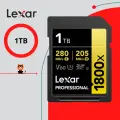Карта памяти Lexar Professional 1800x SDXC UHS-II 1 ТБ