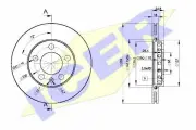 Тормозной диск перед Icer 78BD5308-2