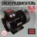 Электродвигатель TOR 5,5 кВт с полым валом, 24мм, фланец D75мм, арт.14575