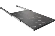 NTSS Полка выдвижная глубина 700мм, крепление 19 1U, для шкафов глубиной 1000мм, черный RAL 9005 NTSS-MSKB-FS-1000-BL