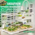 Аквариум для черепахи красноухой, 55*30*30cm, С аквариумным светильником и фильтром
